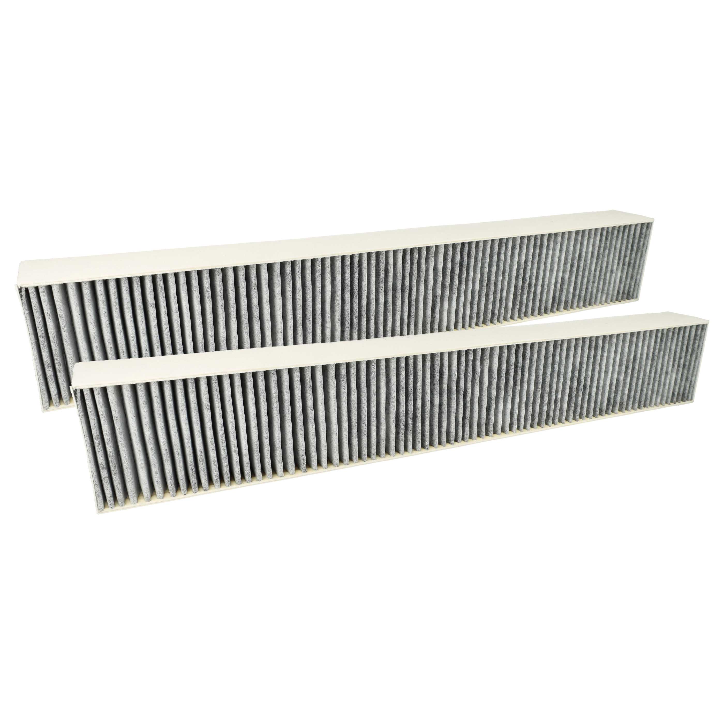 Vhbw 2x Aktivkohlefilter Für Miele Dunstabzugshauben – 49x11,3x2,8 Cm, Geruchsneutralisierung, Passgenau